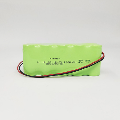 Bateria Ni-Mh de alta temperatura 12V 2500mAh Carregamento e descarga Temperatura -20°C~+70°C