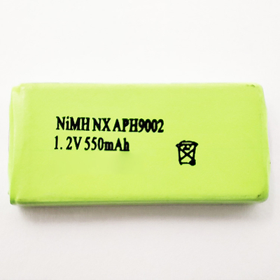 Bateria Ni-Mh de alta temperatura 1.2V 550mAh Temperatura de carga e descarga -20°C~+70°C
