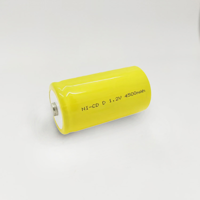 Bateria de Ni-Cd de alta temperatura 1.2V 4500mAh Temperatura de carga e descarga -20°C~+70°C